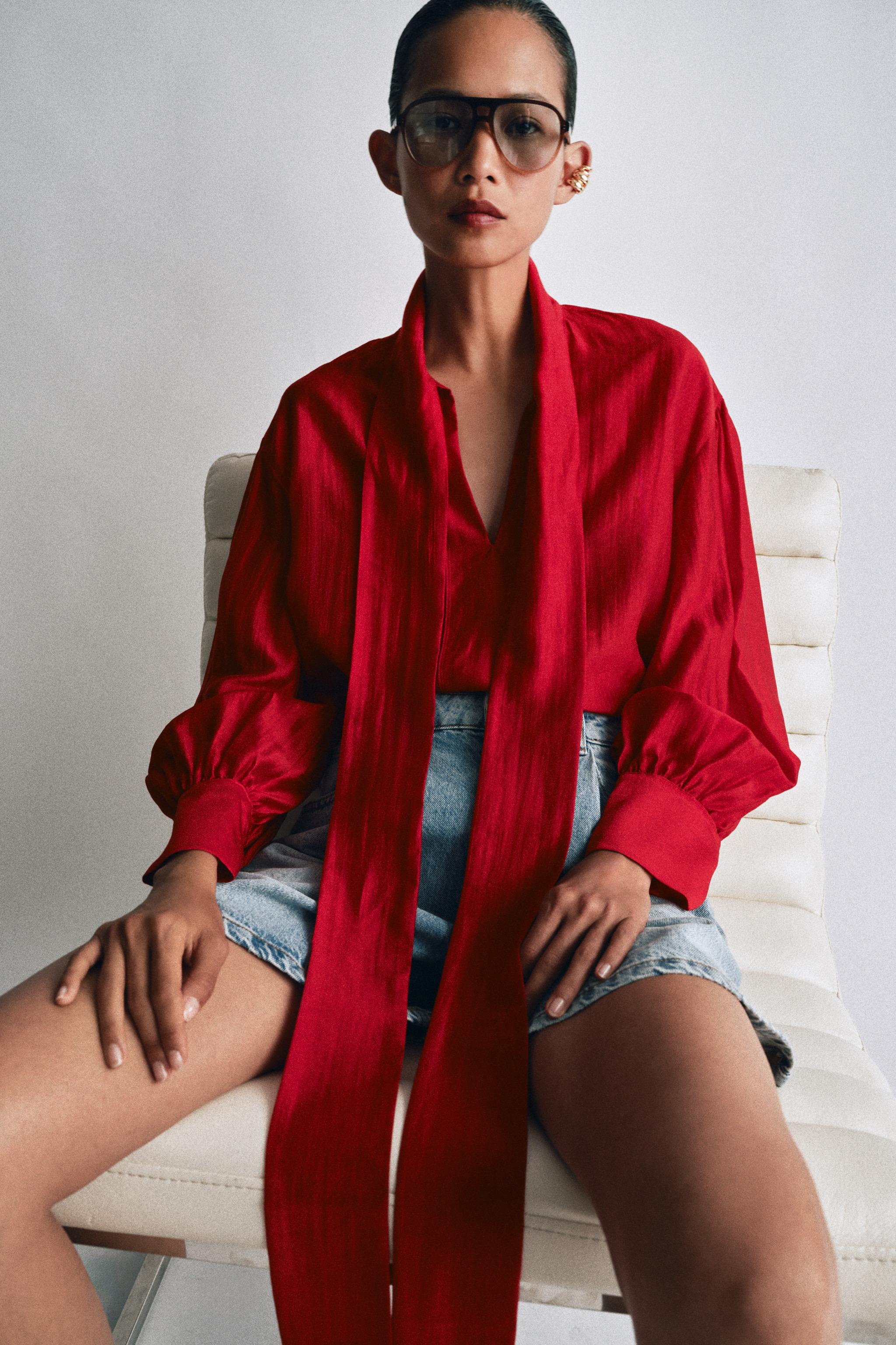 ZW COLLECTION HIGH-WAIST DENIM SHORTS
